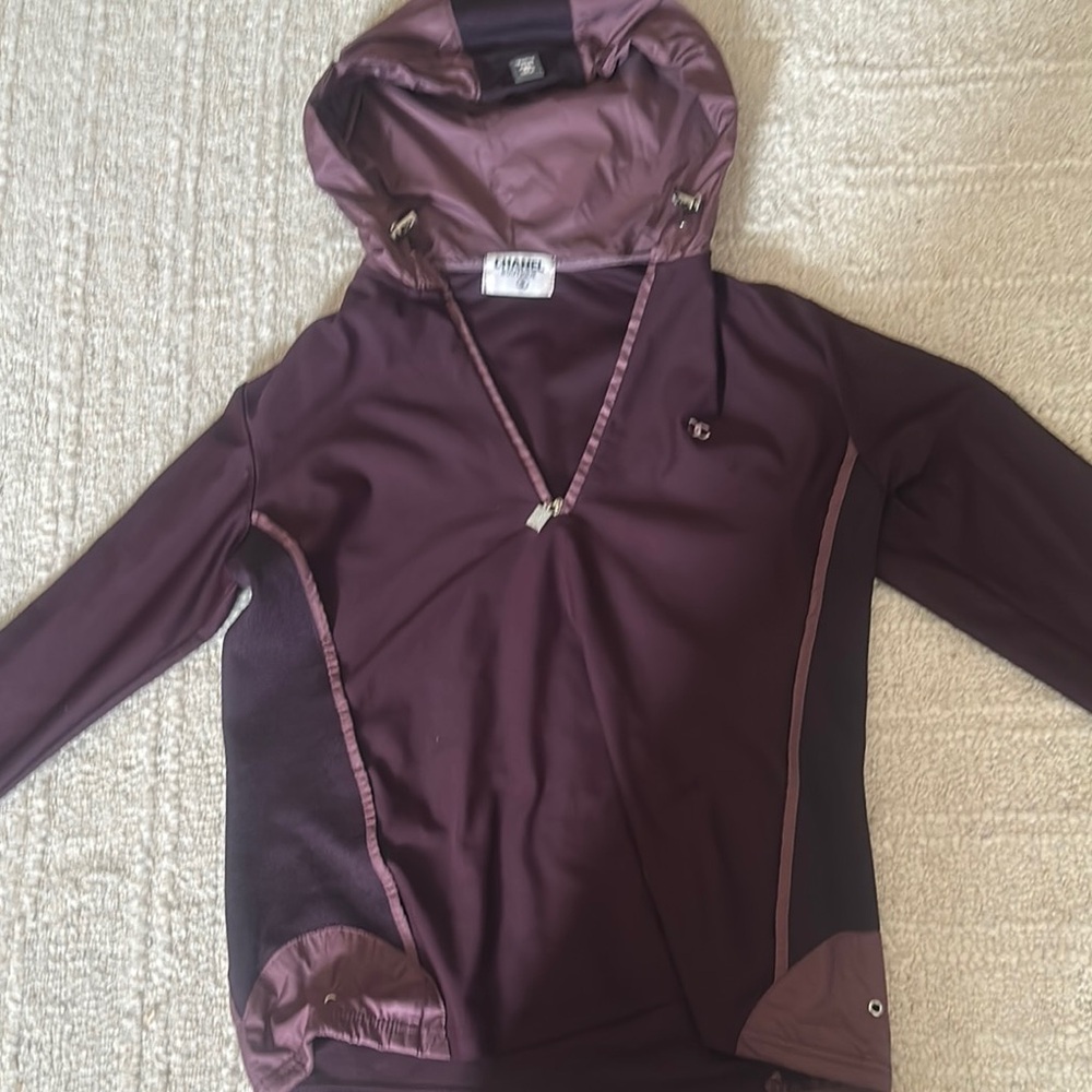 Chanel Burgundy Hoodie